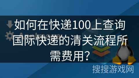 如何在快递100上查询国际快递的清关流程所需费用？