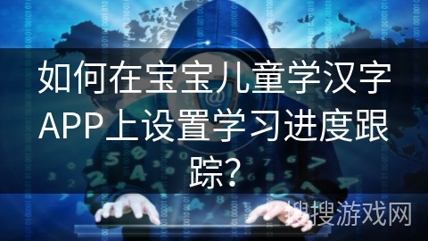 如何在宝宝儿童学汉字APP上设置学习进度跟踪？