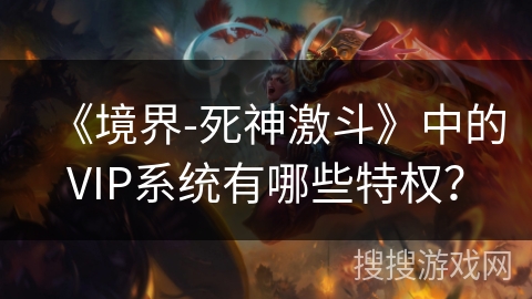《境界-死神激斗》中的VIP系统有哪些特权？
