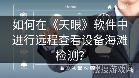 如何在《天眼》软件中进行远程查看设备海滩检测？