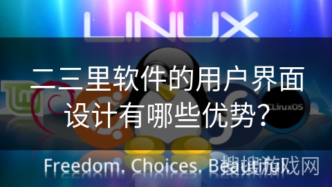 二三里软件的用户界面设计有哪些优势？