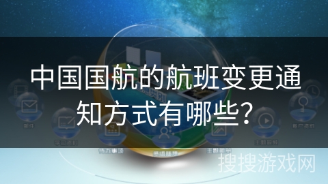 中国国航的航班变更通知方式有哪些？