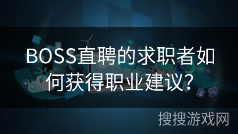 BOSS直聘的求职者如何获得职业建议？