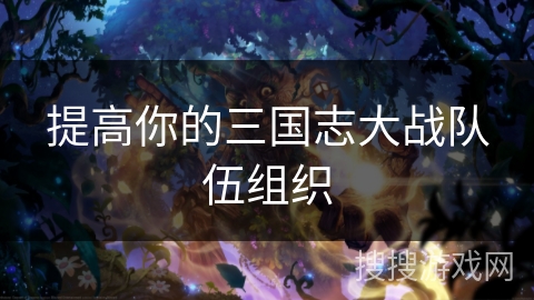 提高你的三国志大战队伍组织