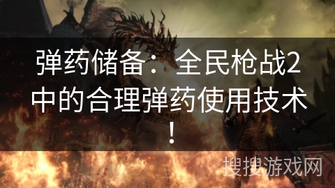弹药储备：全民枪战2中的合理弹药使用技术！