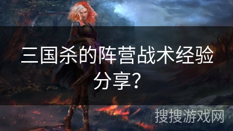 三国杀的阵营战术经验分享？