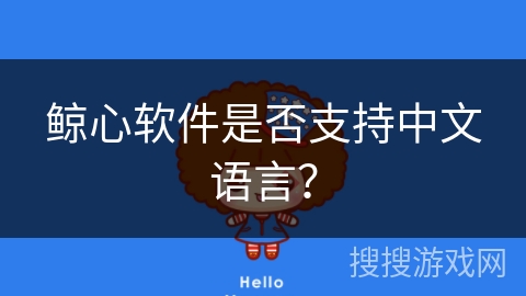 鲸心软件是否支持中文语言？