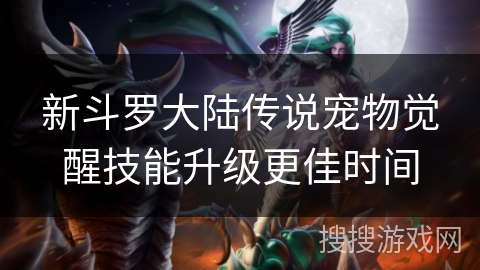 新斗罗大陆传说宠物觉醒技能升级更佳时间 新斗罗大陆传说宠物觉醒技能升级更佳时间