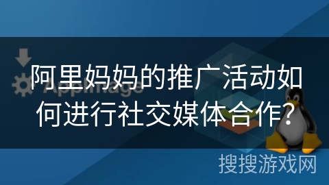 阿里妈妈的推广活动如何进行社交媒体合作？
