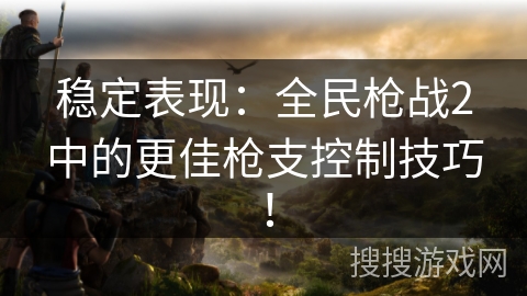 稳定表现：全民枪战2中的更佳枪支控制技巧！