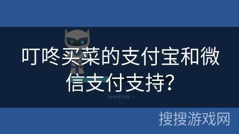 叮咚买菜的支付宝和微信支付支持？