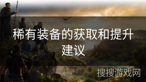 稀有装备的获取和提升建议