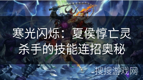 寒光闪烁：夏侯惇亡灵杀手的技能连招奥秘