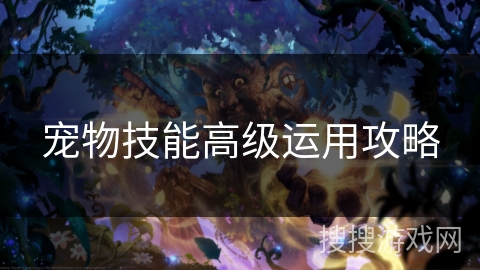 宠物技能高级运用攻略 宠物技能高级运用攻略