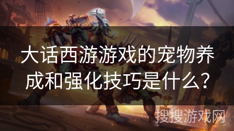 大话西游游戏的宠物养成和强化技巧是什么？