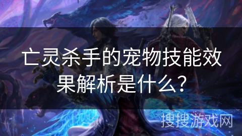 亡灵杀手的宠物技能效果解析是什么？