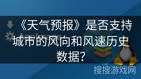 《天气预报》是否支持城市的风向和风速历史数据？