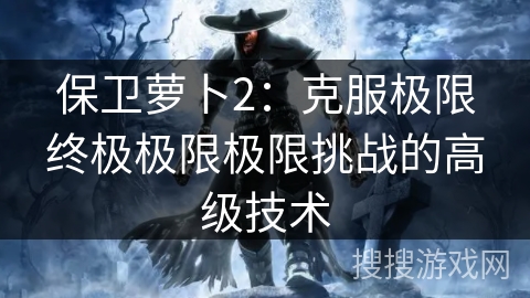保卫萝卜2：克服极限终极极限极限挑战的高级技术