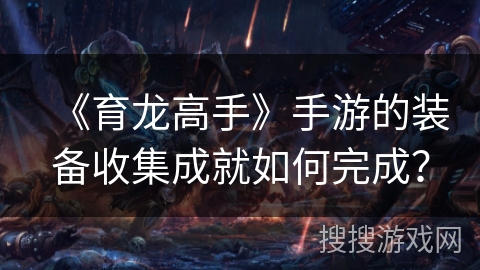 《育龙高手》手游的装备收集成就如何完成？