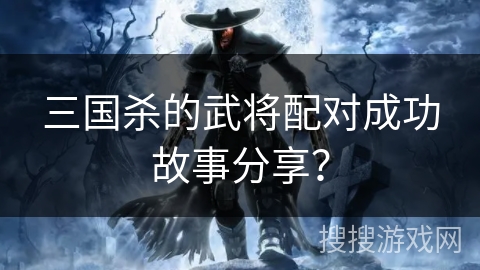 三国杀的武将配对成功故事分享？