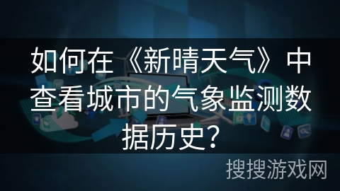 如何在《新晴天气》中查看城市的气象监测数据历史？