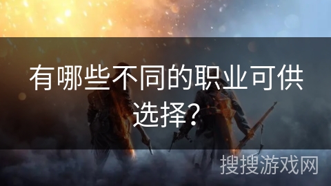 有哪些不同的职业可供选择？