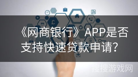 《网商银行》APP是否支持快速贷款申请？