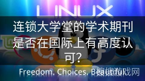 连锁大学堂的学术期刊是否在国际上有高度认可？