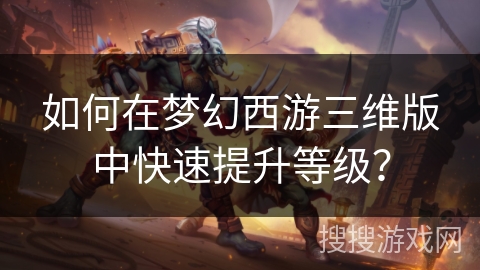 如何在梦幻西游三维版中快速提升等级？