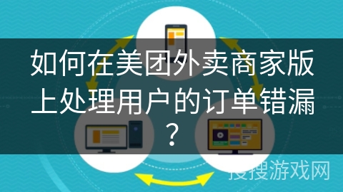 如何在美团外卖商家版上处理用户的订单错漏？
