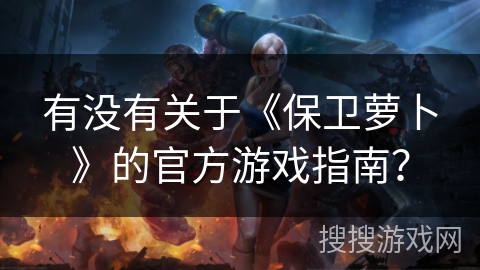 有没有关于《保卫萝卜》的官方游戏指南？