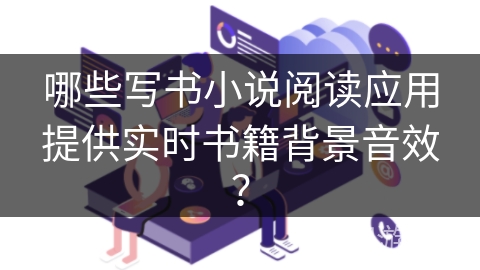 哪些写书小说阅读应用提供实时书籍背景音效？