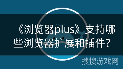 《浏览器plus》支持哪些浏览器扩展和插件？
