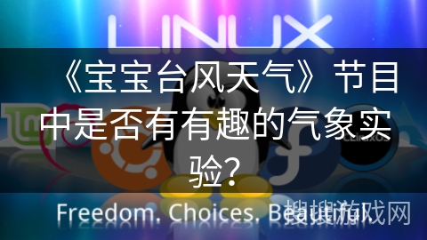 《宝宝台风天气》节目中是否有有趣的气象实验？