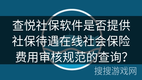 查悦社保软件是否提供社保待遇在线社会保险费用审核规范的查询？