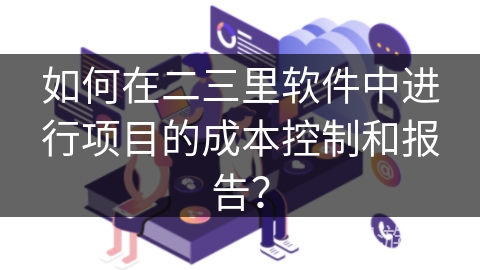 如何在二三里软件中进行项目的成本控制和报告？