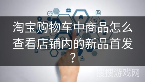 淘宝购物车中商品怎么查看店铺内的新品首发？