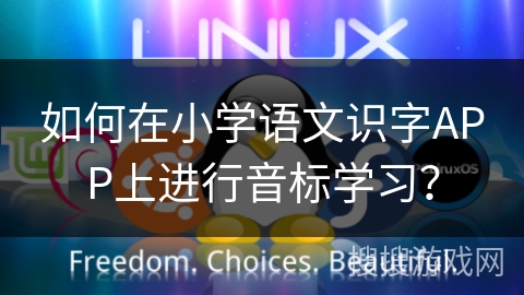 如何在小学语文识字APP上进行音标学习？