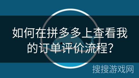 如何在拼多多上查看我的订单评价流程？
