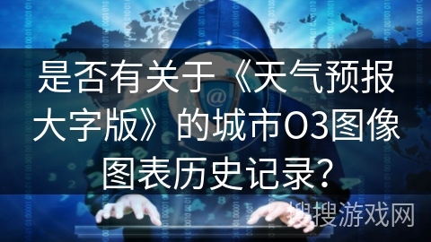 是否有关于《天气预报大字版》的城市O3图像图表历史记录？