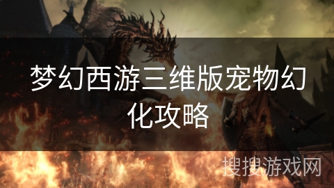 梦幻西游三维版宠物幻化攻略