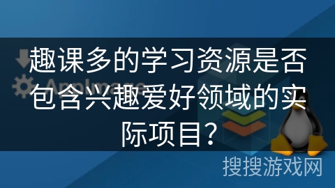 趣课多的学习资源是否包含兴趣爱好领域的实际项目？