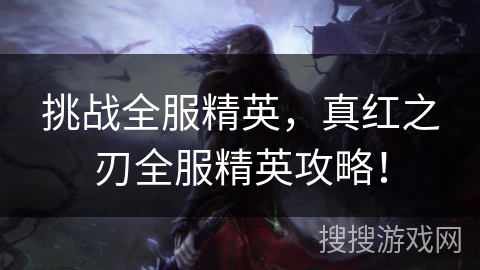 挑战全服精英，真红之刃全服精英攻略！