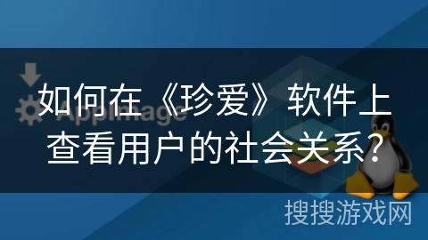 如何在《珍爱》软件上查看用户的社会关系？