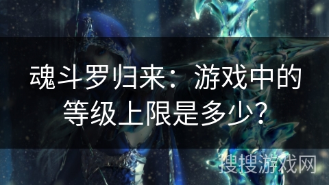 魂斗罗归来：游戏中的等级上限是多少？