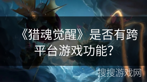 《猎魂觉醒》是否有跨平台游戏功能？