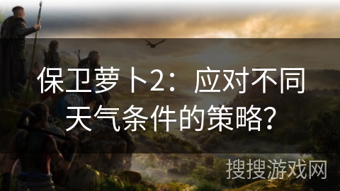 保卫萝卜2：应对不同天气条件的策略？