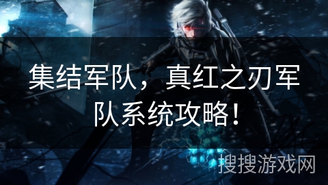 集结军队，真红之刃军队系统攻略！