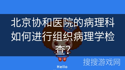 北京协和医院的病理科如何进行组织病理学检查？