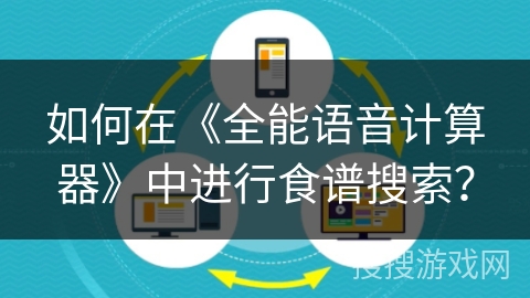 如何在《全能语音计算器》中进行食谱搜索？